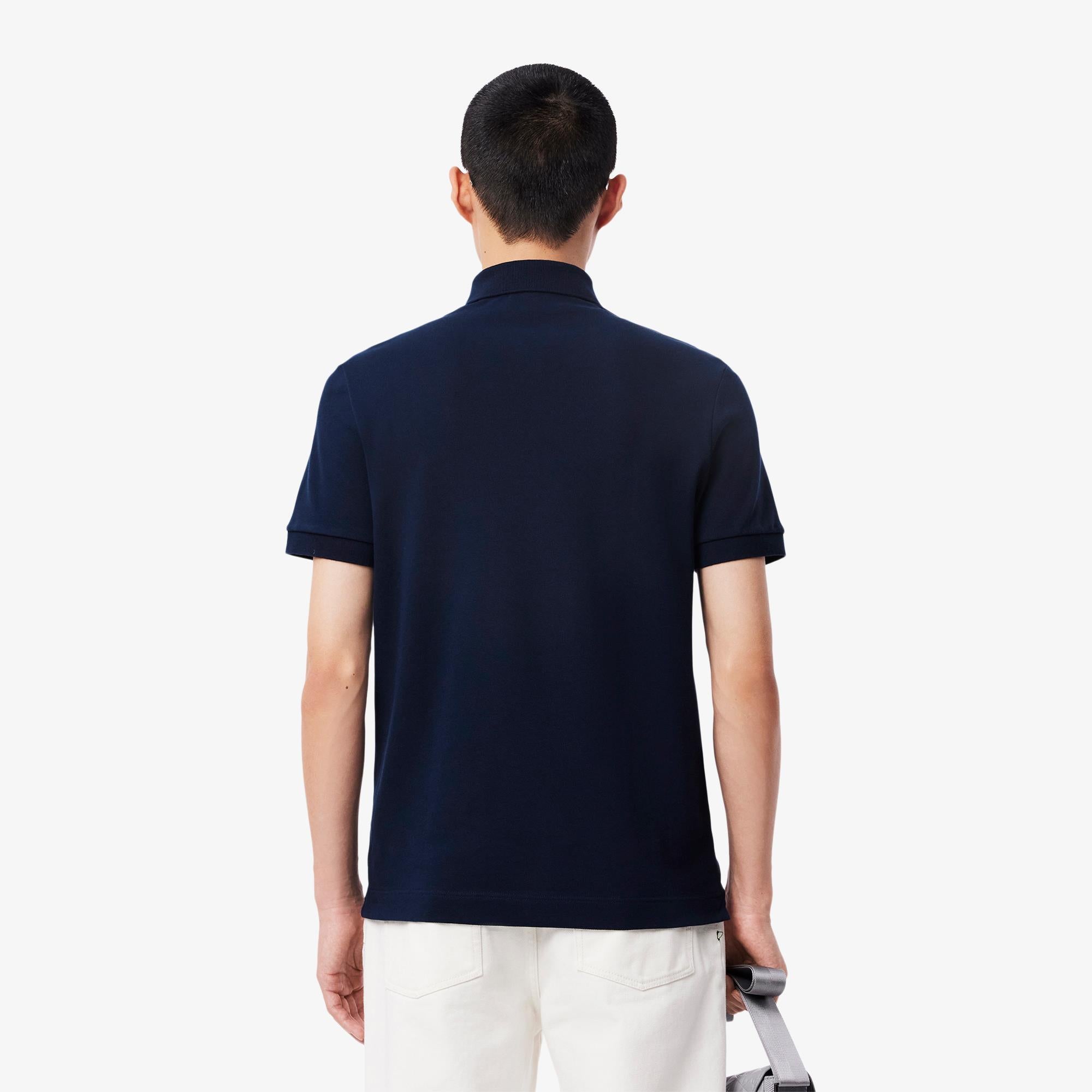 Lacoste Mens Regular Fit Paris Polo Shirt Navy